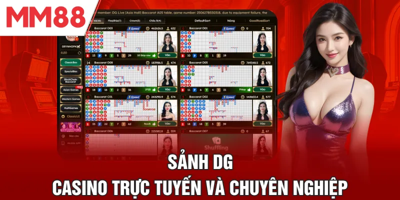 Sảnh DG casino trực tuyến và chuyên nghiệp